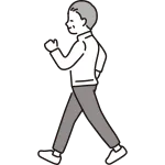 Senior Man Walking SVG Icon